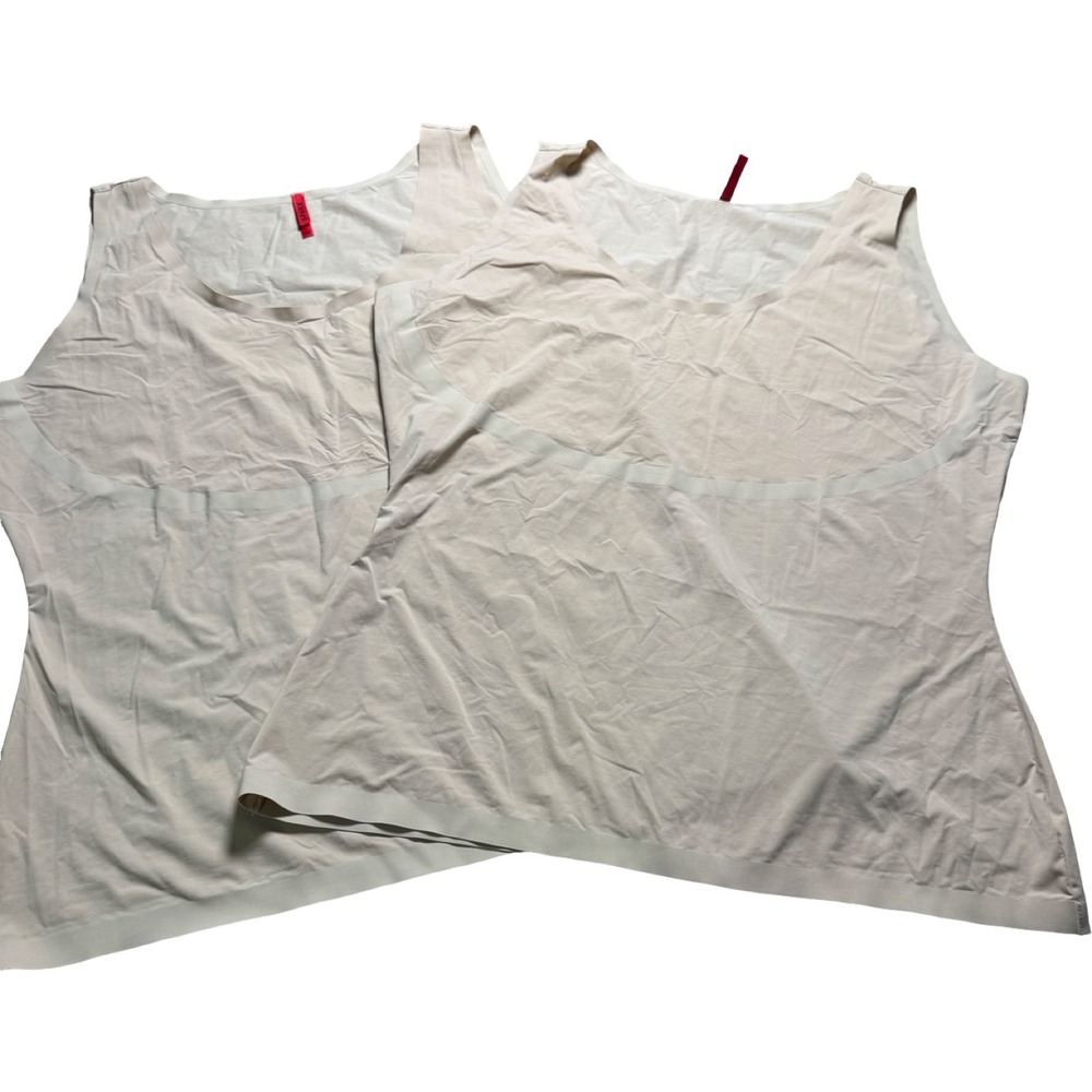 Spanx Trust Your Thinstincts Tank Top Women 3X Beige Shaping Camisole Lot Of 2